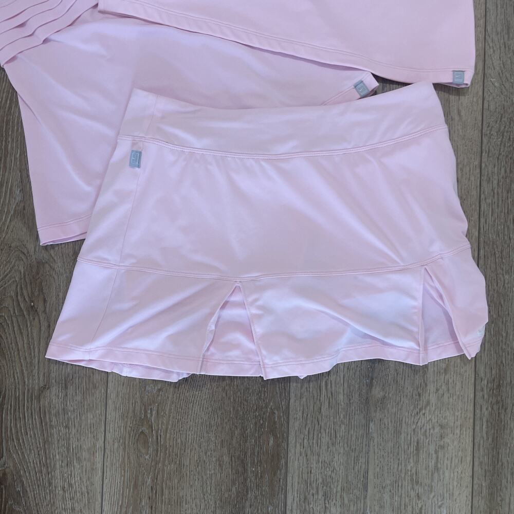 Nike Women Tennis Skirt Pink 3 Piece Set Size M* Dry Fit Pickleball Tennis Tanks - Picture 2 of 16